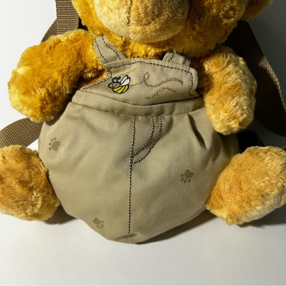 Aurora Backpack Buddies Plush Goldie Bear Toddler Backpack Adjustable Straps - Picture 3 of 8